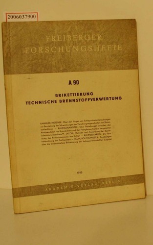 Freiberger forschungshefte - freiberger, a